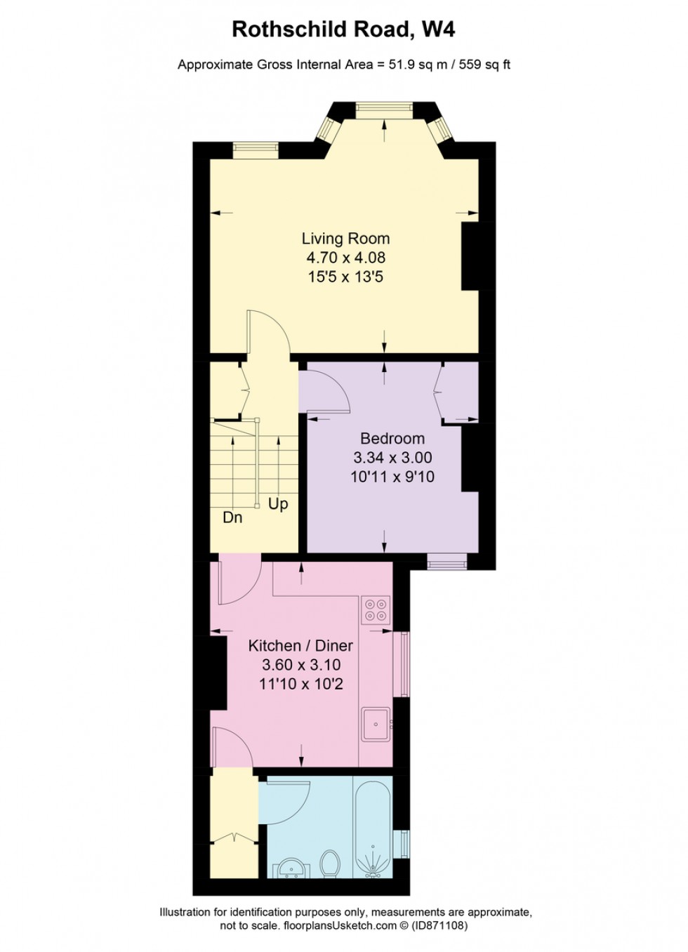 Floorplan for Rothschild Road, W4