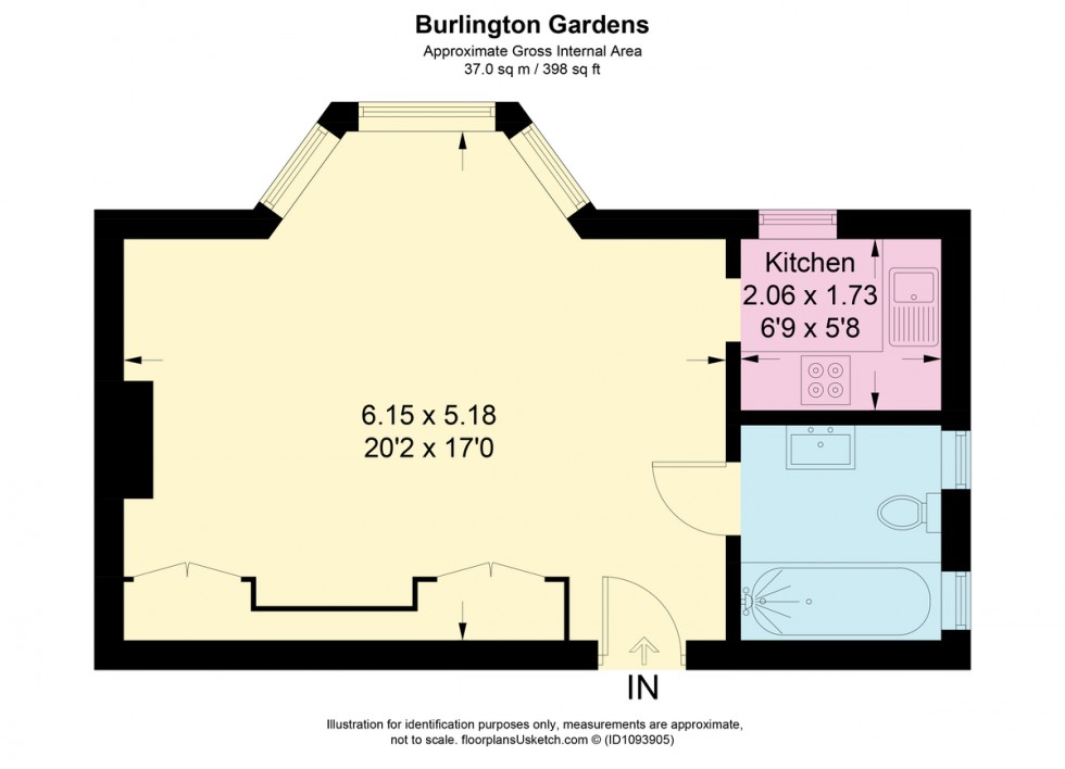 Floorplan for Burlington Gardens, Chiswick