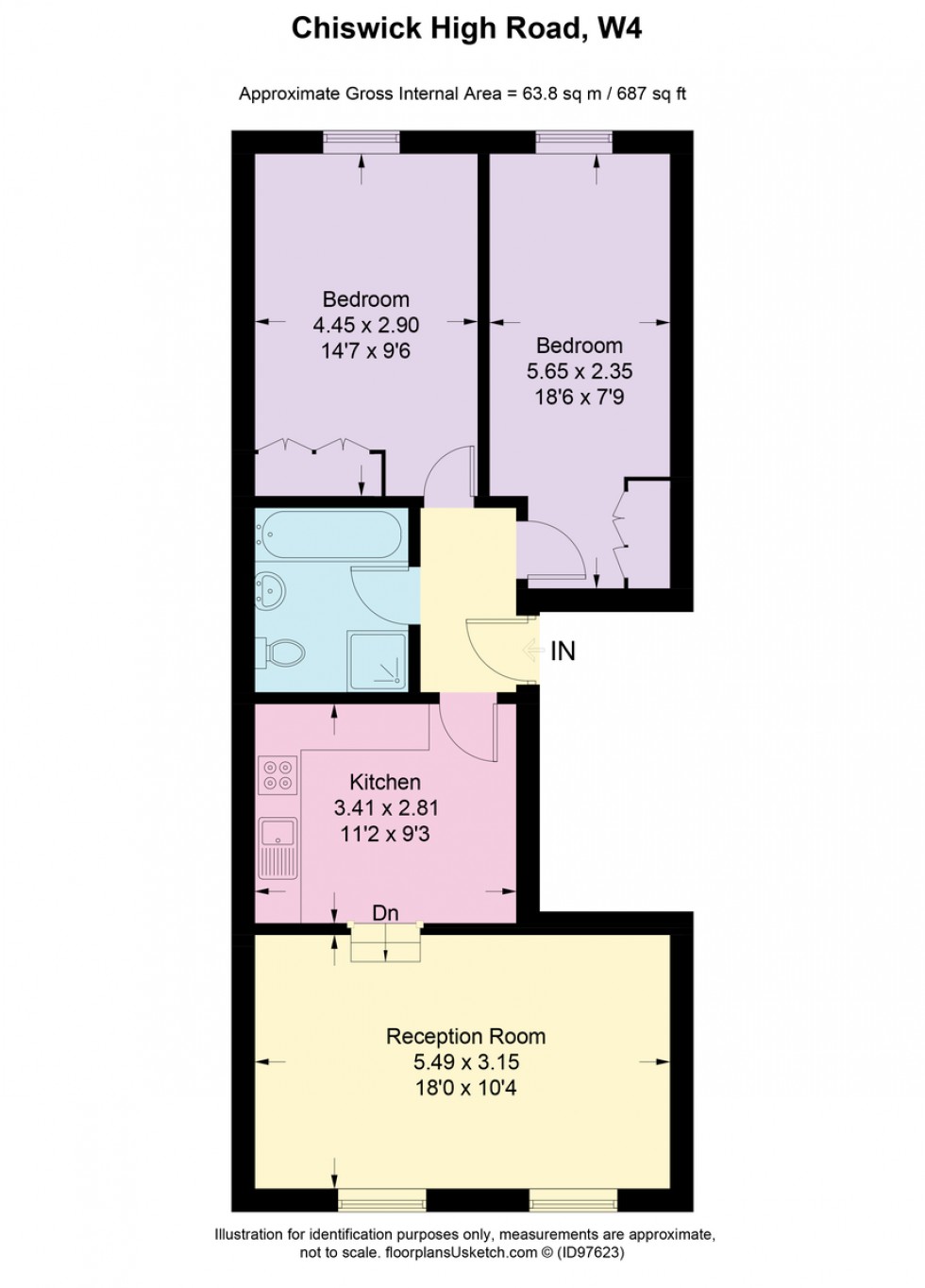 Floorplan for Chiswick High Road, London