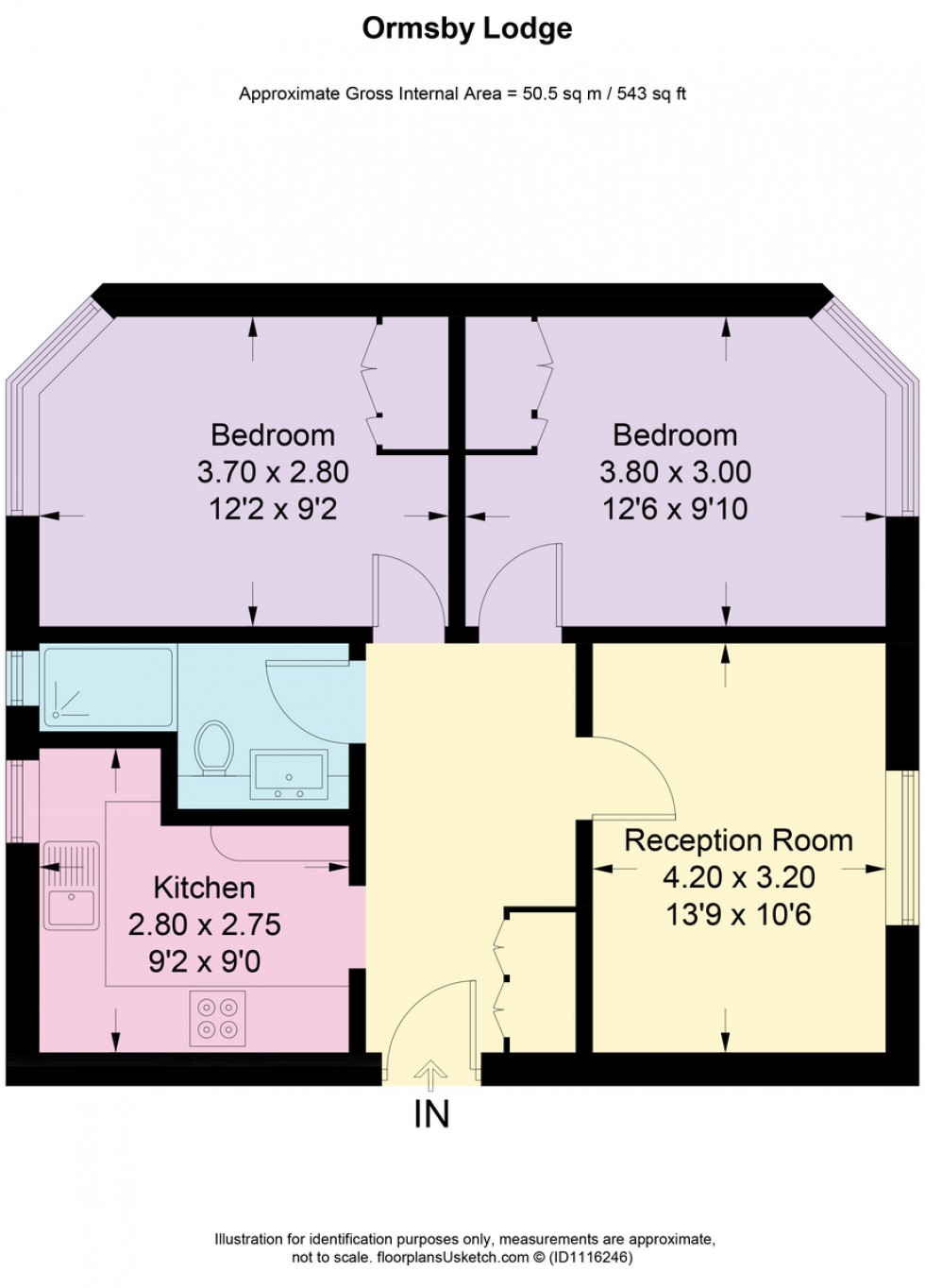 Floorplan for The Avenue, Chiswick