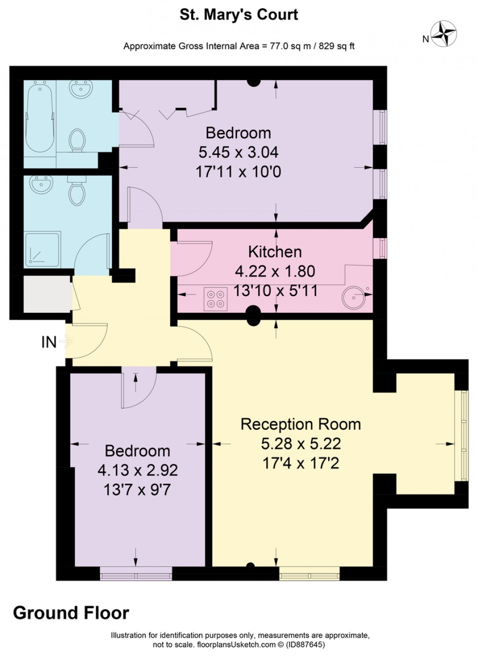 Floorplan for St Mary's Court
