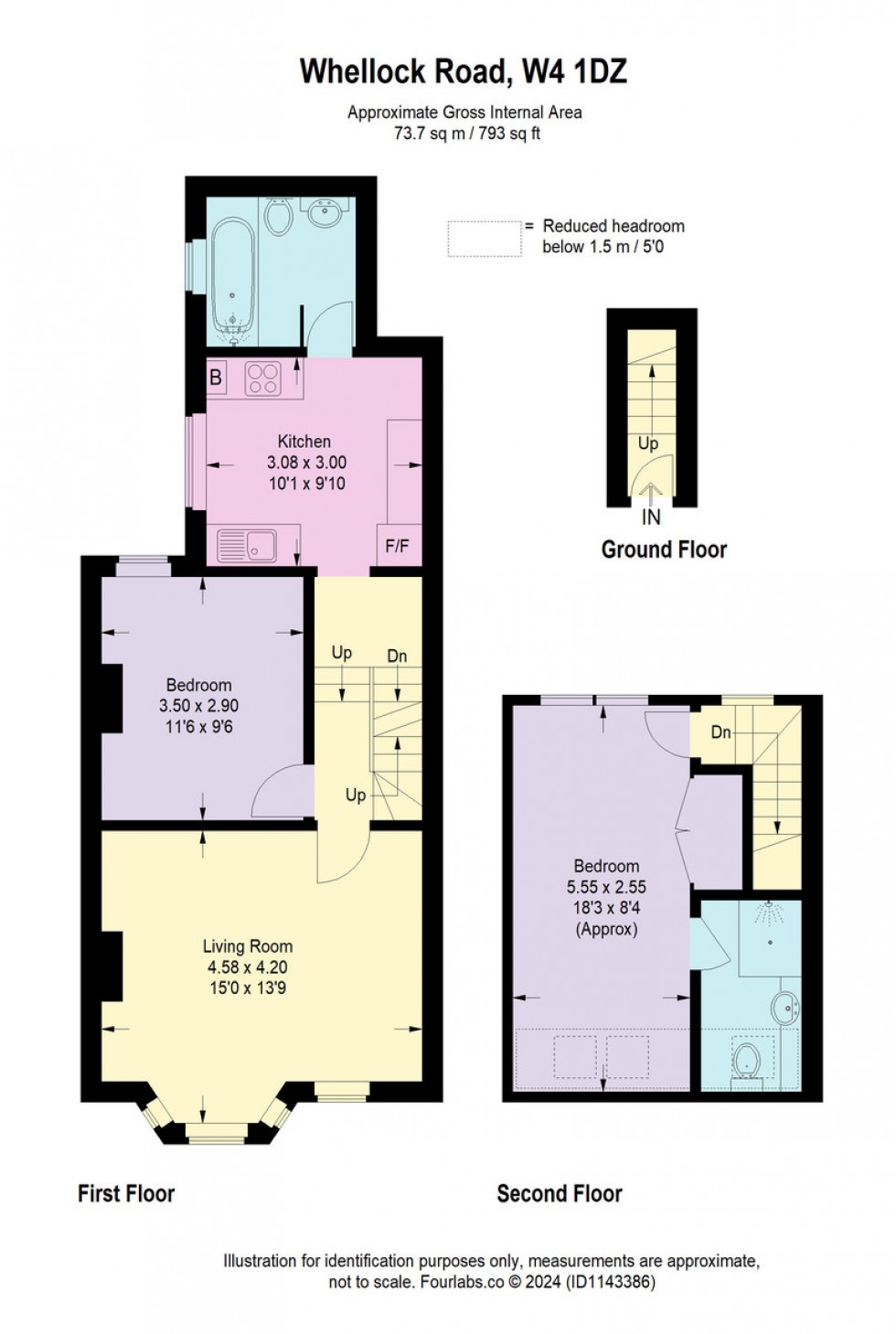 Floorplan for Whellock Road, Chiswick