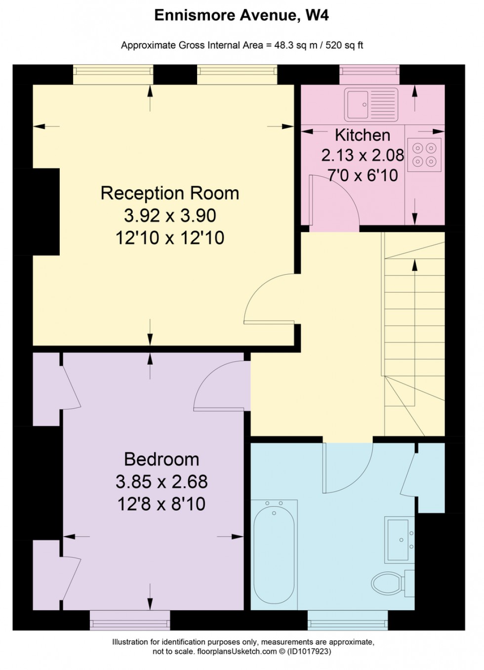 Floorplan for Ennismore Avenue, Chiswick