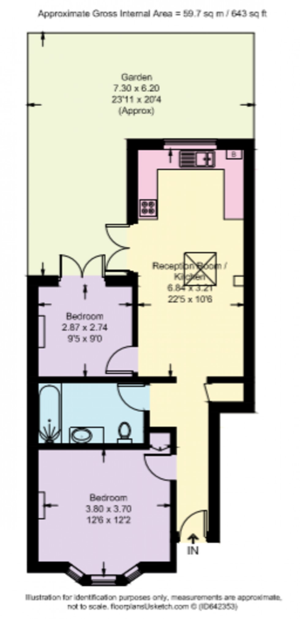 Floorplan for Upham Park Road, Chiswick