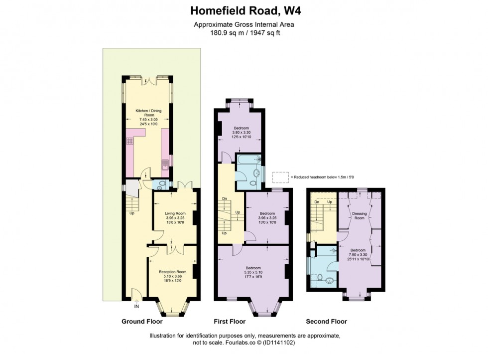Floorplan for Homefield Road, Chiswick