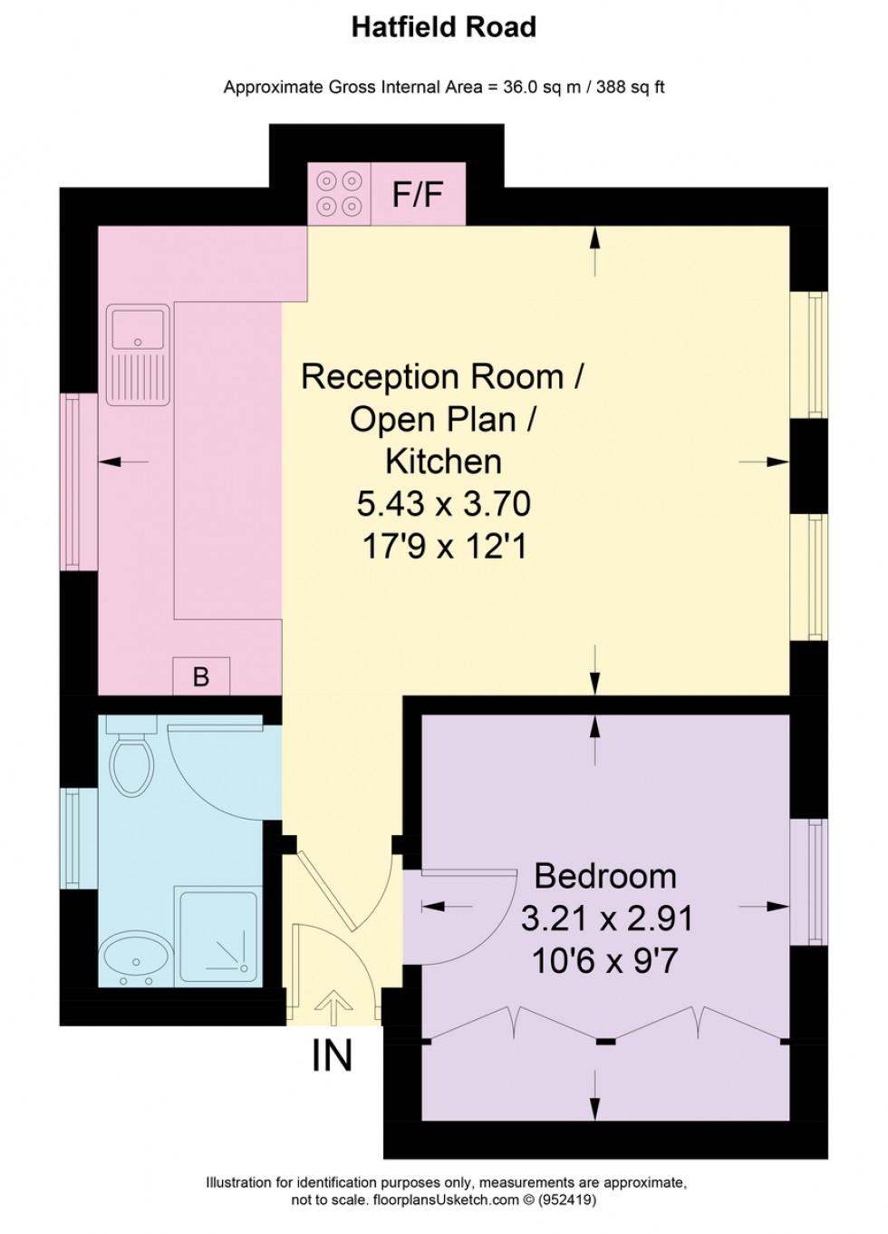 Floorplan for Hatfield Road, Chiswick