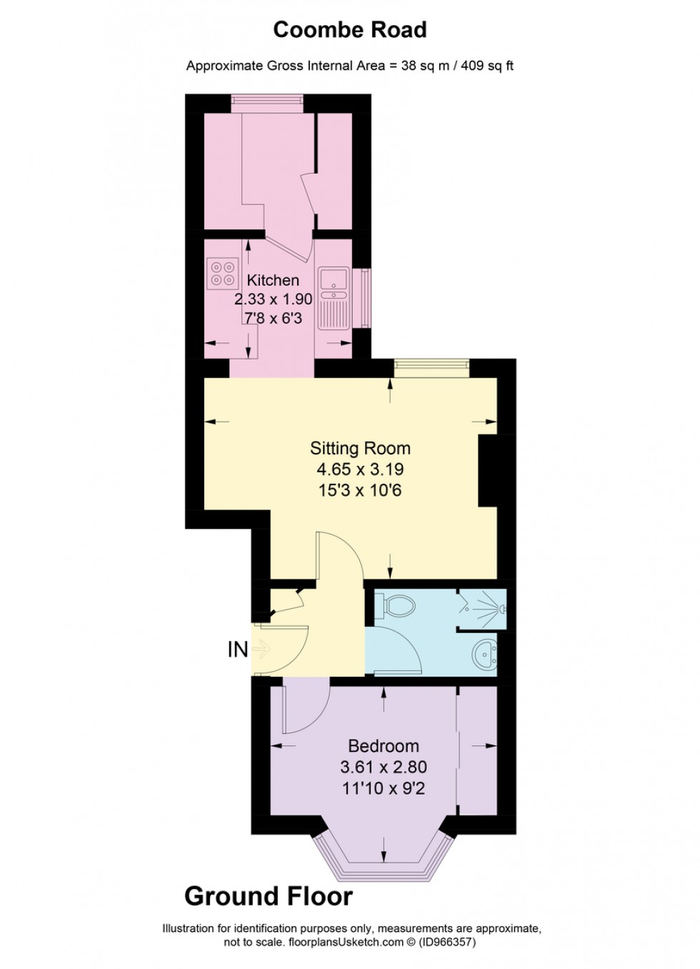 Floorplan for Coombe Road, Chiswick