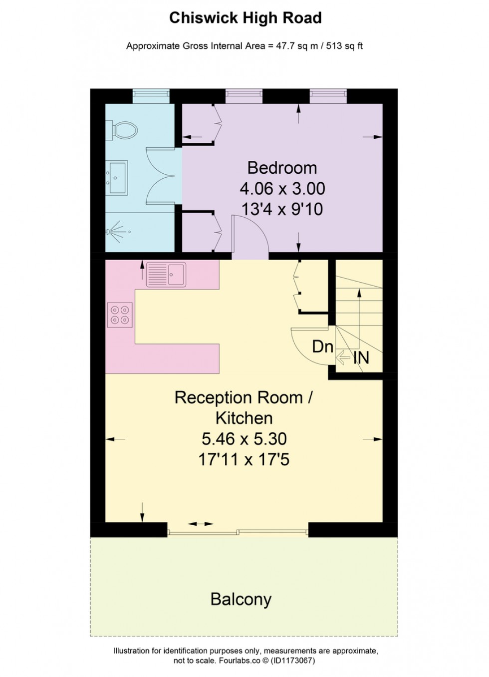 Floorplan for Chiswick High Road, W4