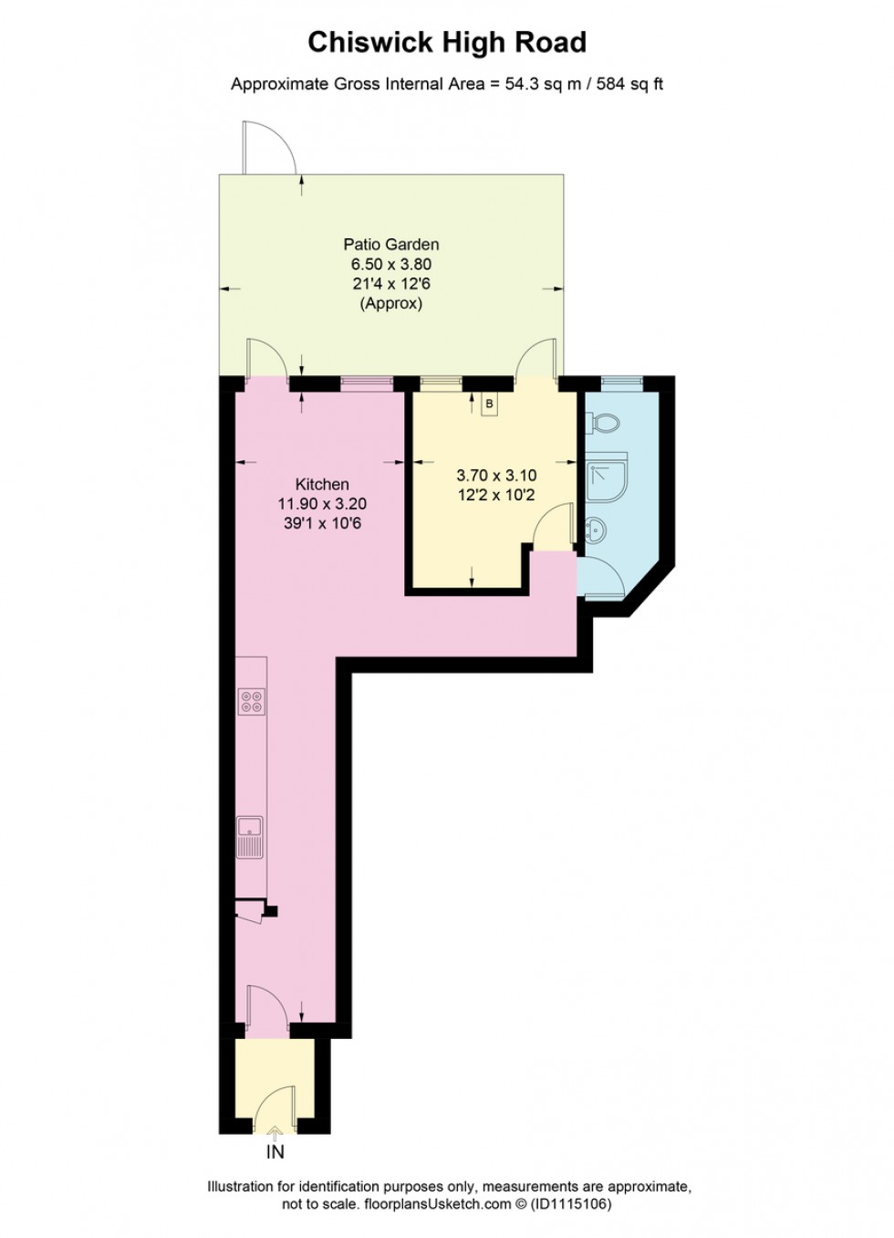 Floorplan for Chiswick High Road, W4