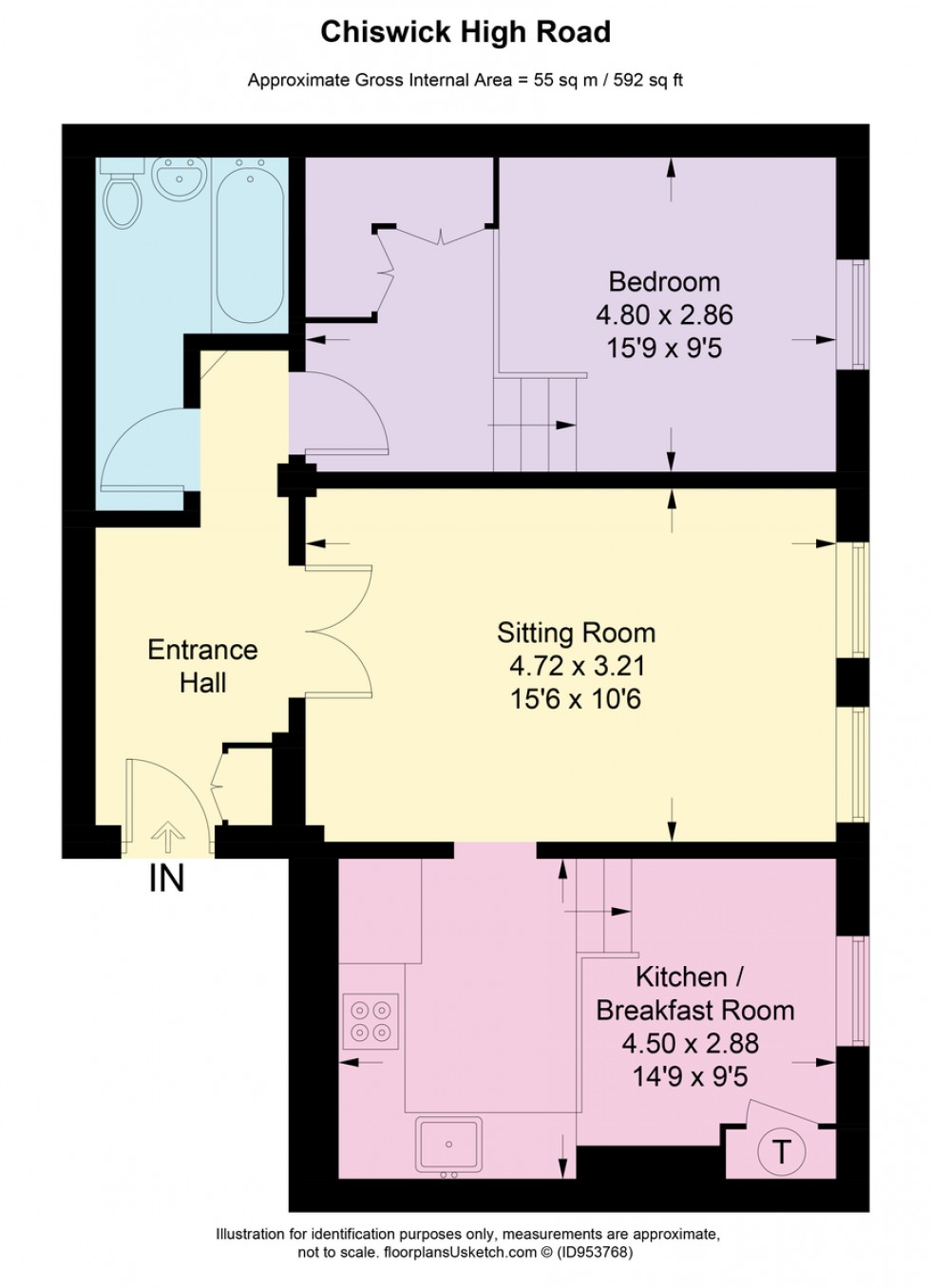 Floorplan for Chiswick High Road, W4