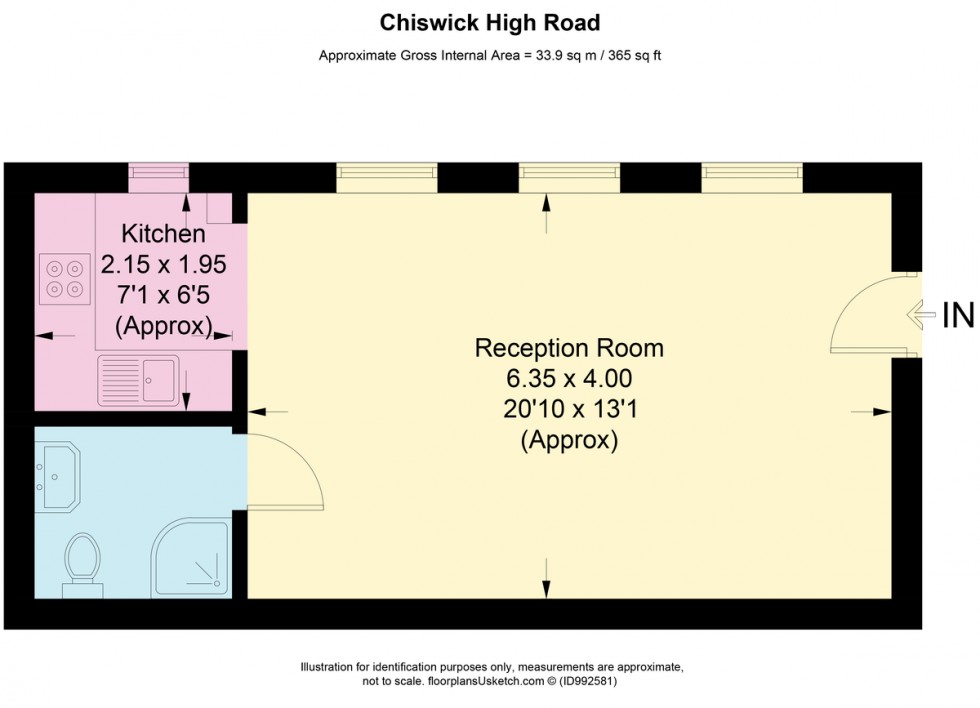 Floorplan for Chiswick High Road, W4