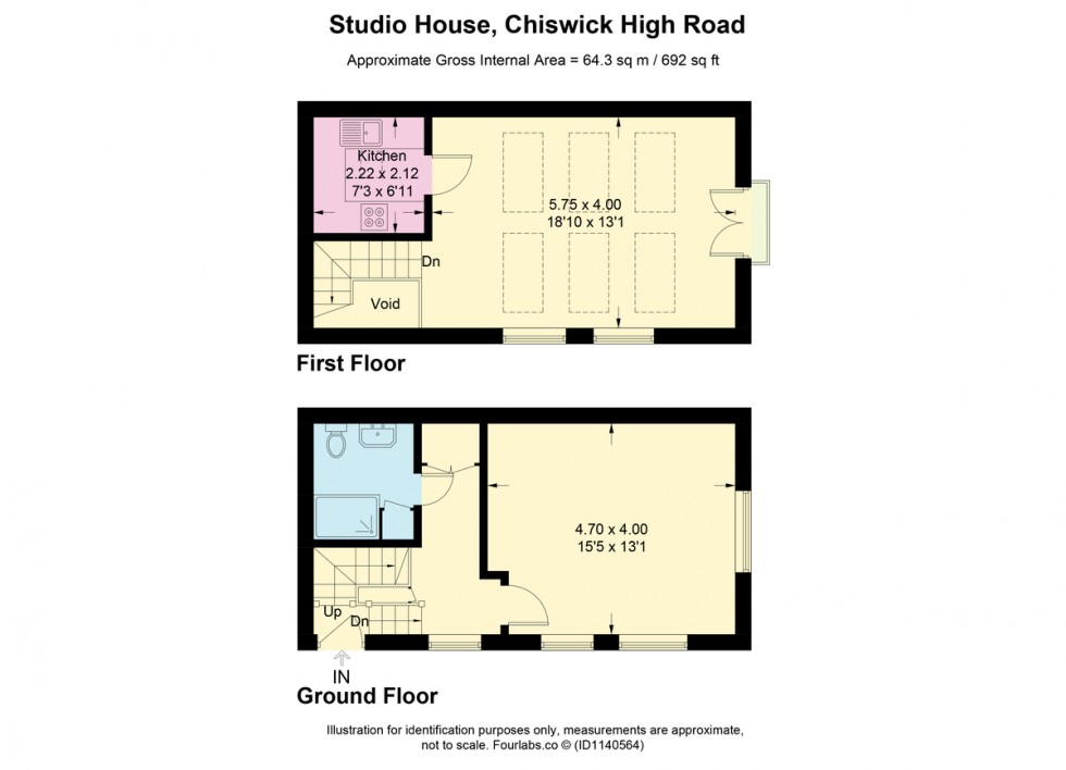 Floorplan for Chiswick High Road, W4