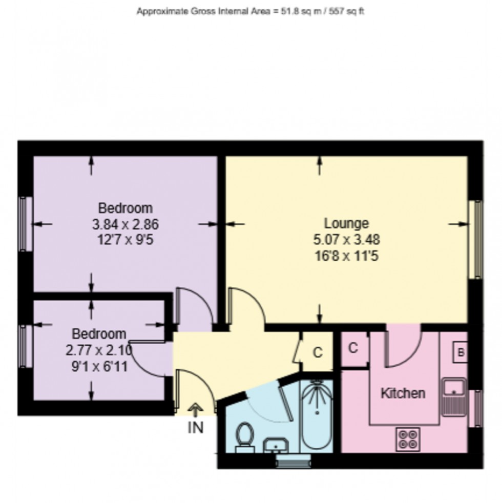 Floorplan for Ravensmede Way, Chiswick