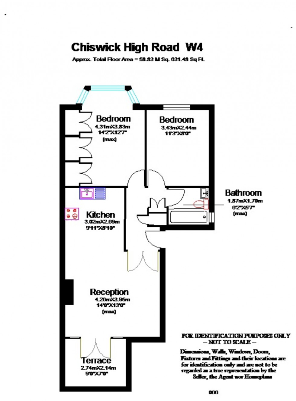 Floorplan for Chiswick High Road, Chiswick