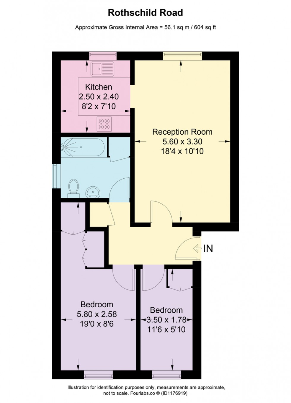 Floorplan for Rothschild Road, W4