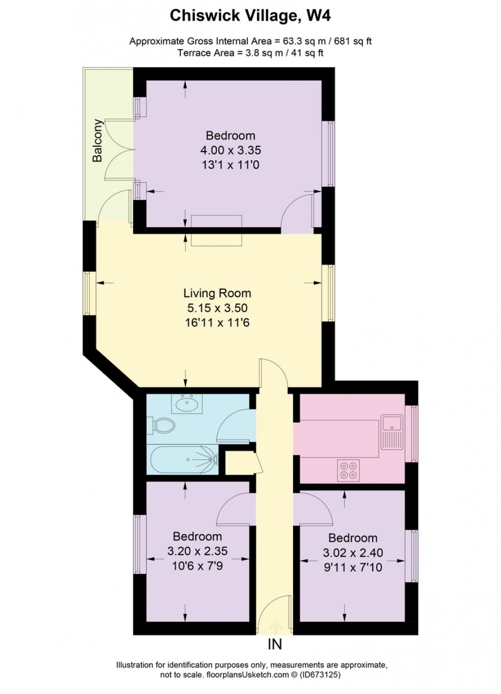 Floorplan for Chiswick Village, W4