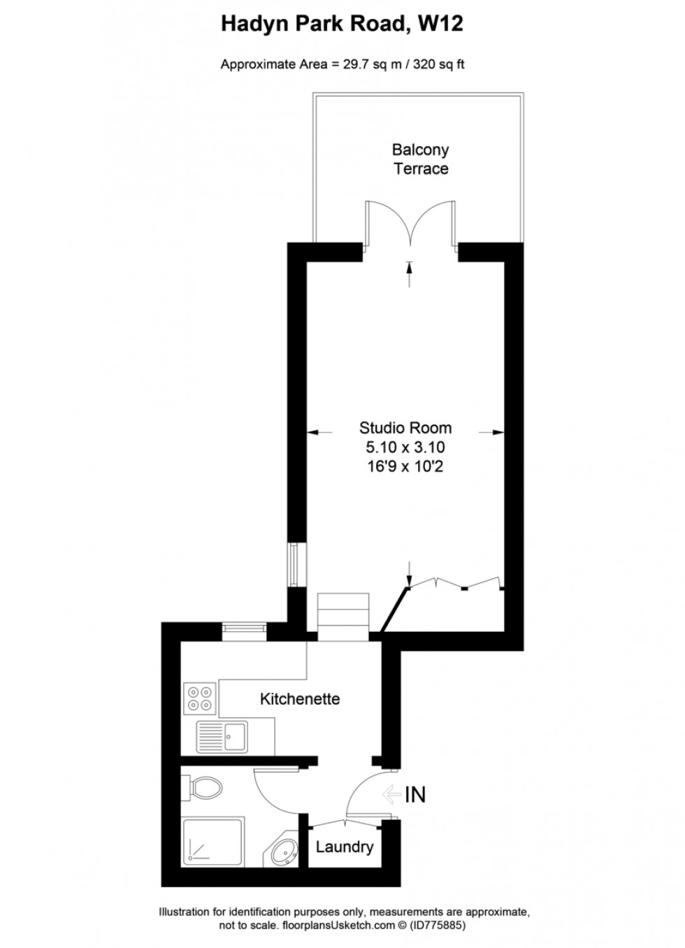 Floorplan for Hadyn Park Road, W12