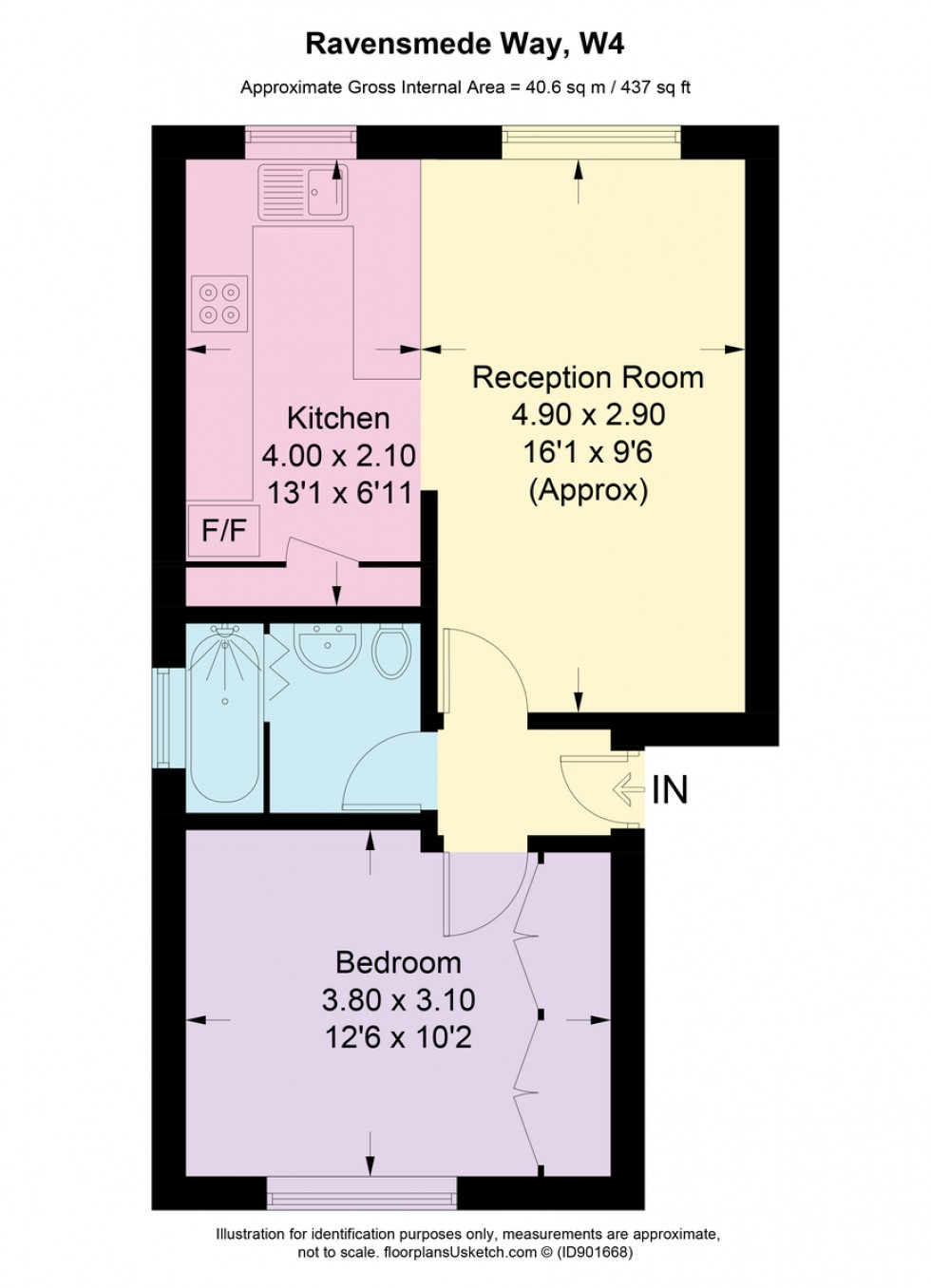 Floorplan for Ravensmede Way W4