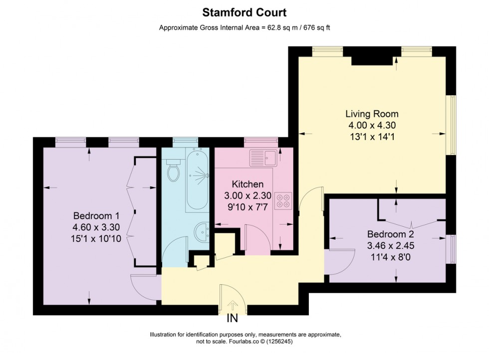 Floorplan for Stamford Court W6